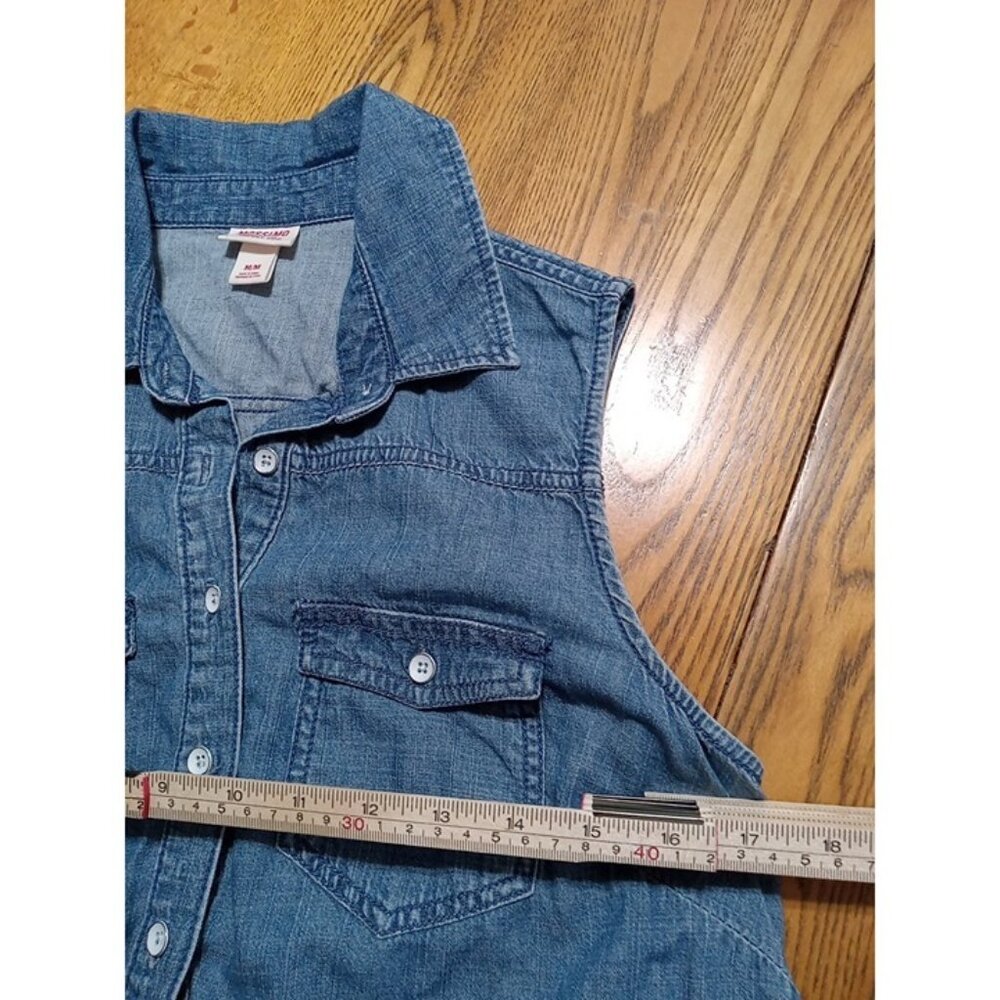 MOSSIMO Jeans Dress Womens MEDIUM Waist BLUE Preowned Casual Work Date Used - Picture 4 of 7